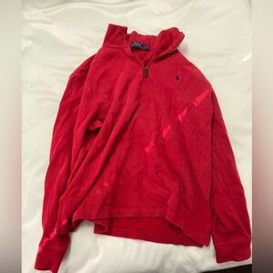 Large quarter zip polo